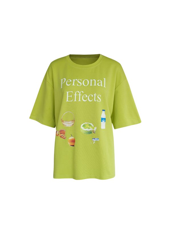Vintage 'Love and Time' Retro Short Sleeve Printed T-Shirt for Women, Summer Loose Fit Round Neck Top, Y2K Style