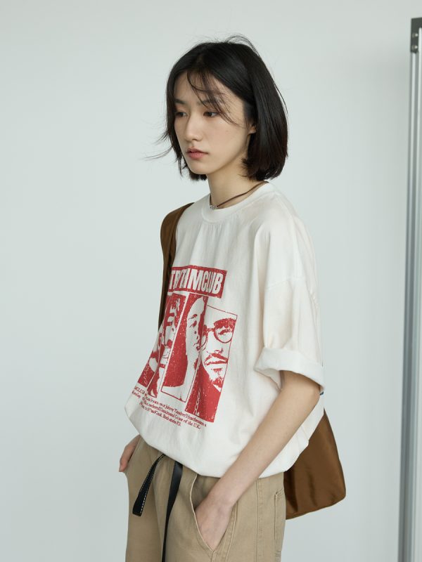 Vintage Punk Printed Short-Sleeve T-Shirt for Men and Women - Casual Loose Summer Tee, 90s Style