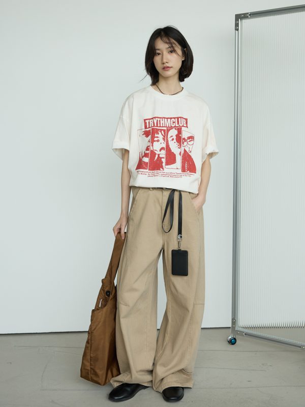 Vintage Punk Printed Short-Sleeve T-Shirt for Men and Women - Casual Loose Summer Tee, 90s Style