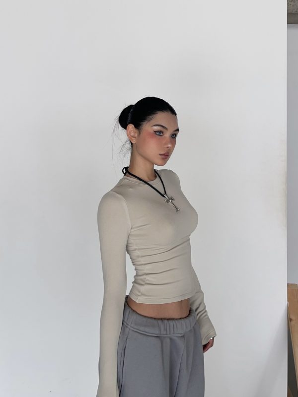 Warm Velvet Slim Fit Fitted Top - Soft Plush Waist-Defining Design - 90s Inspired - Available in 4 Colors