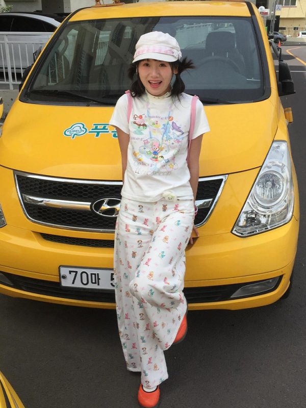 White Dolphin Print Short Sleeve T-Shirt for Women, Fitted Summer Top, Sweet and Spicy American Style, Y2K Fashion