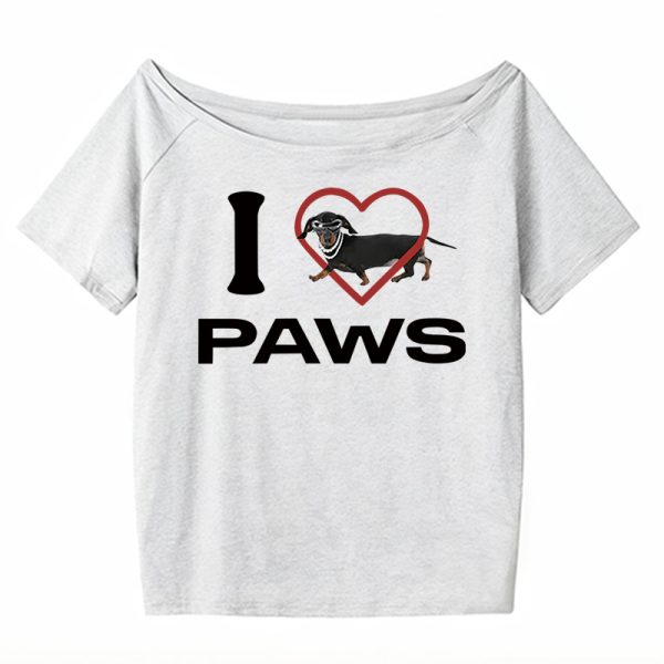 White Off-Shoulder Short Sleeve Women's T-Shirt - Summer Letter Print Casual Trendy Top for a Chic 90s Look