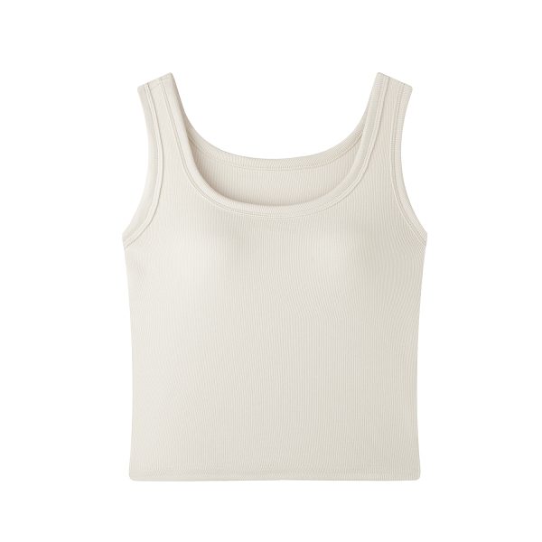 Wide Strap Tank Top with Chest Pads for Women - 2025 Spring/Summer Camisole - Perfect for Layering & Early Spring Outfits