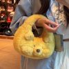 Winnie the Pooh Cartoon Large Capacity Tote Bag - Handheld, Shoulder, Crossbody, Ideal for Class and Commuting