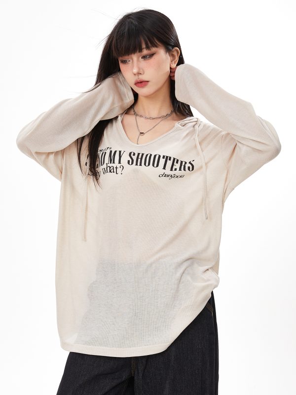 Women's Black Loose Jazz Top - Spicy Girl Dancing Summer Shirt with Sun Protection, Airy Design for Comfort