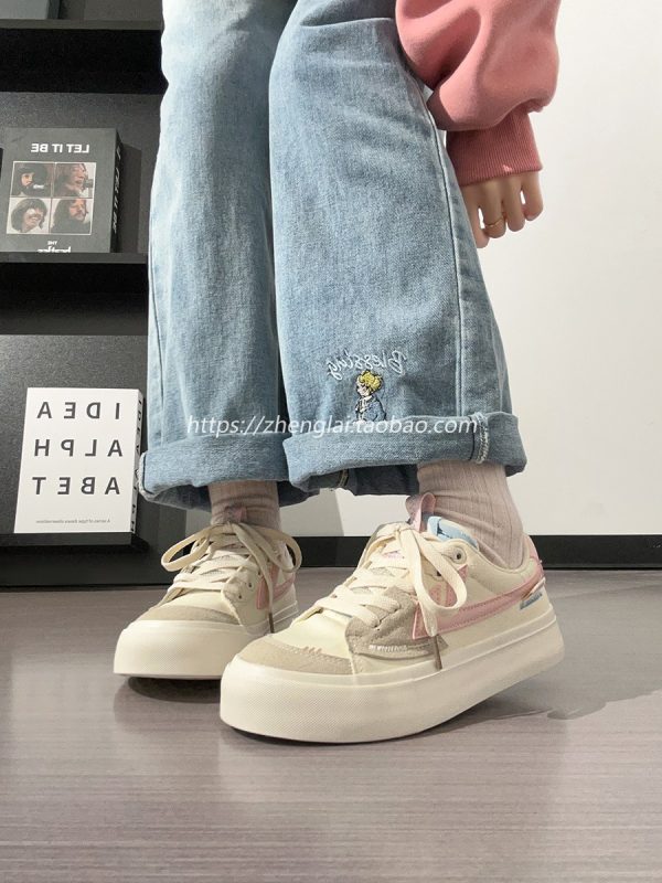 Women's Breathable Canvas Sneakers - Soft Sole, Versatile White Summer Shoes for Casual Youthful Style