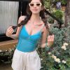 Women's Casual A-Line Drawstring Shorts in Light, Breathable Tencel Cotton-Linen Blend - Summer Essential, Loose Fit