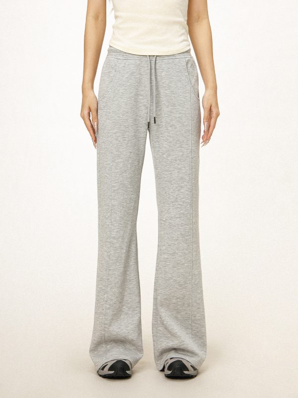 Women's Casual Sports Flared Pants - Micro-Flare Wide-Leg Sweatpants for Yoga & Everyday Wear - American Style