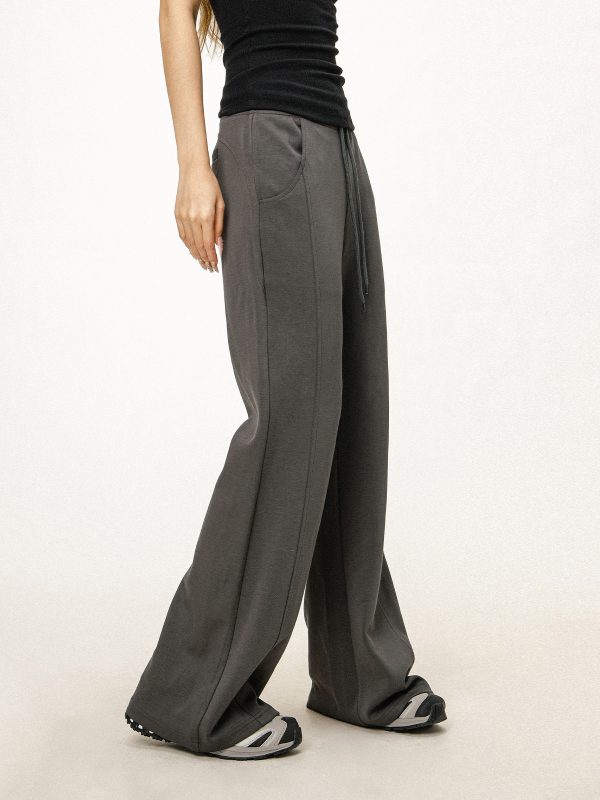 Women's Casual Sports Flared Pants - Micro-Flare Wide-Leg Sweatpants for Yoga & Everyday Wear - American Style