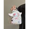 Women's Diamond Quilted Embroidered KT Wings Backpack - Cute Casual 2024 Fashionable Bag