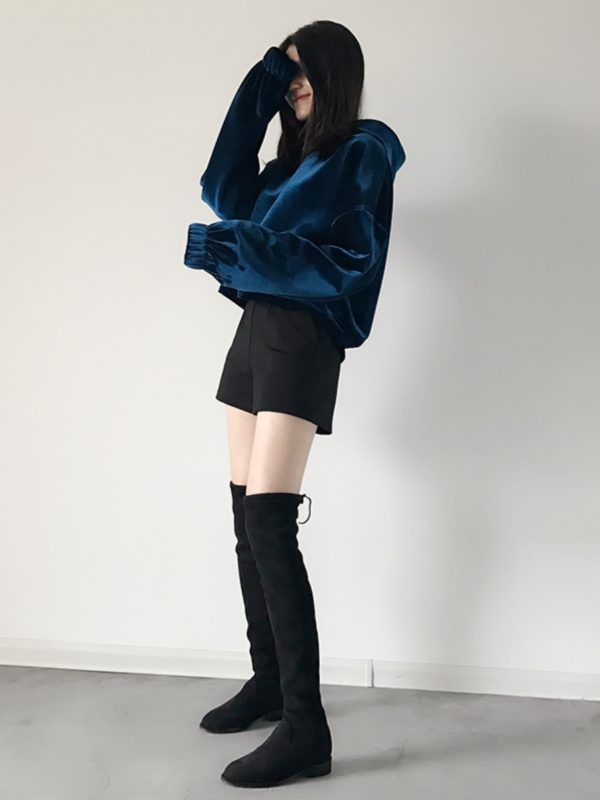Women's High-Waisted A-Line Shorts, Versatile Wide-Leg Korean Style Casual Pants with Pockets, Slimming Fit