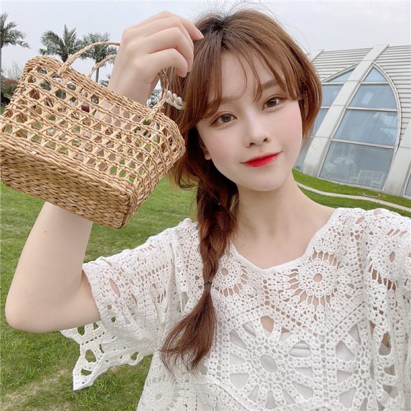 Women's Lace Pullover Top - Short Sleeve Sun Protection Shawl Cover-Up - Stylish Summer Fashion