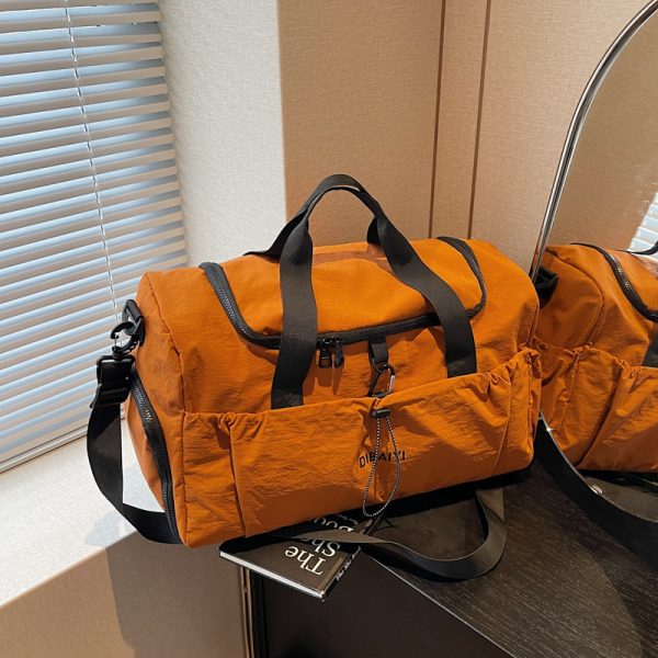 Women's Large Capacity Travel Sports Gym Bag - Lightweight Portable Hand-Held Shoulder Crossbody Luggage