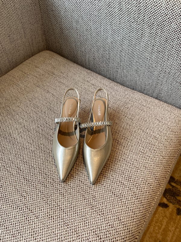 Women's Mid-Heel Open-Toe Sandals - 2025 Summer One-Strap Backless Design for Skirts - Trendy Fashion Footwear