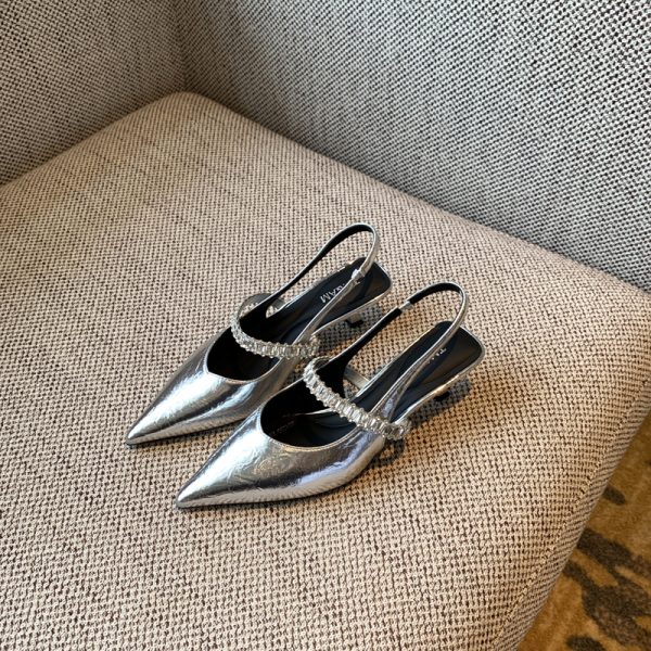 Women's Mid-Heel Open-Toe Sandals - 2025 Summer One-Strap Backless Design for Skirts - Trendy Fashion Footwear