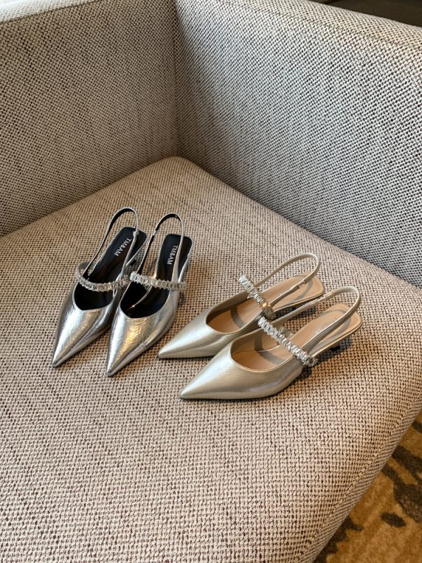 Women's Mid-Heel Open-Toe Sandals - 2025 Summer One-Strap Backless Design for Skirts - Trendy Fashion Footwear