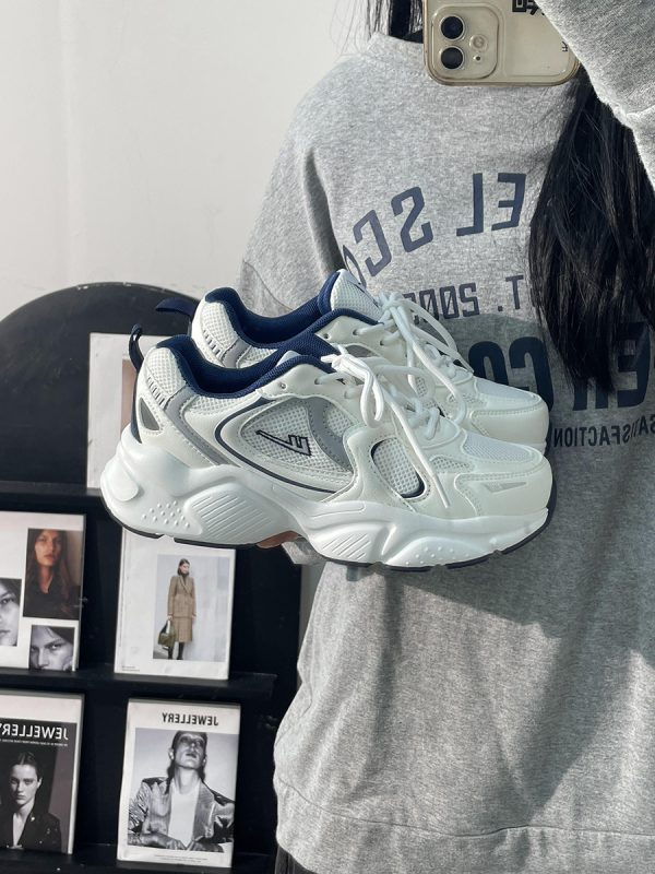 Women's Retro Chunky Dad Shoes - 2025 Summer Mesh Breathable Casual Sports Footwear with Soft Sole
