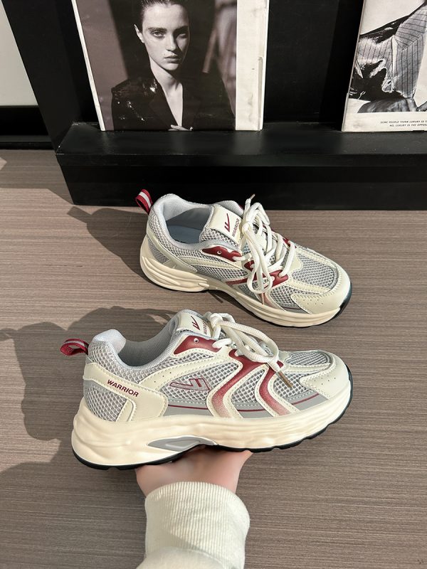 Women's Retro Chunky Dad Shoes - 2025 Summer Mesh Breathable Casual Sports Footwear with Soft Sole