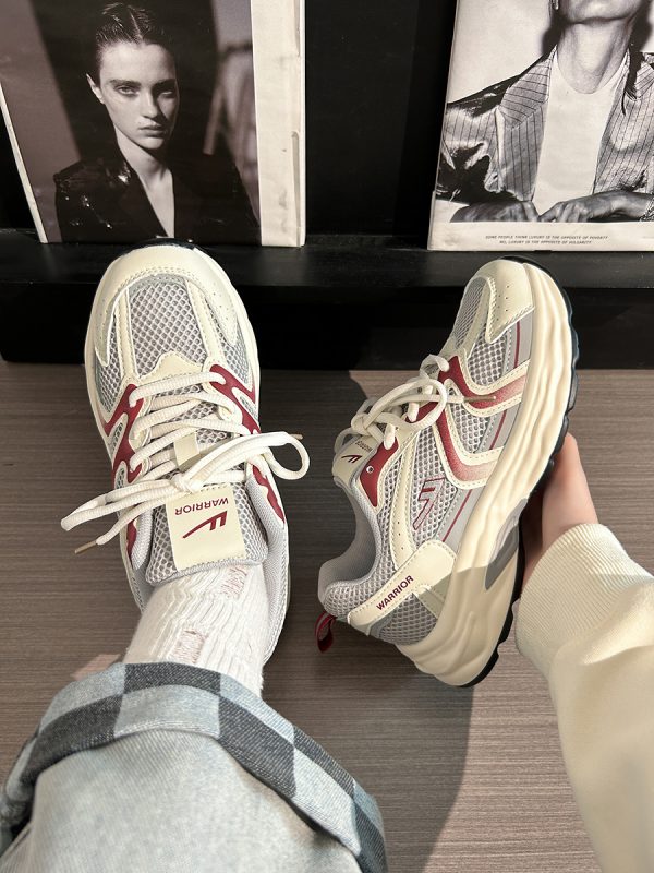Women's Retro Chunky Dad Shoes - 2025 Summer Mesh Breathable Casual Sports Footwear with Soft Sole