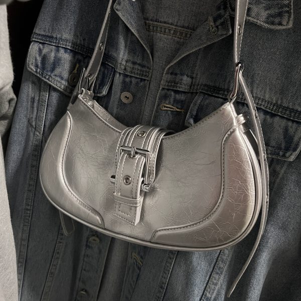 Women's Retro Crescent Underarm Bag - 2025 Trendy Crossbody Shoulder Bag for Hot Girl Style