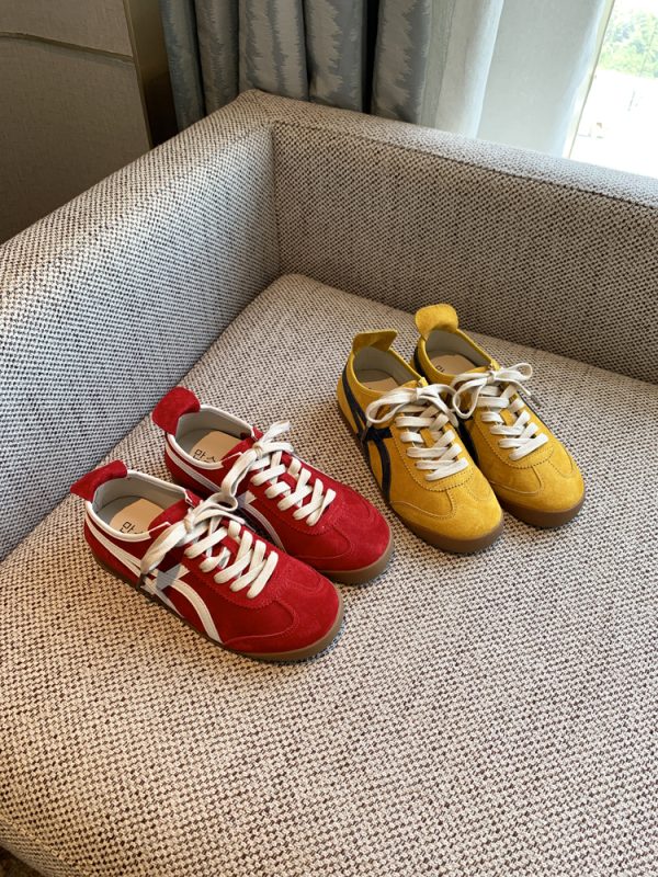 Women's Retro Lace-Up Sneakers in Cloud Yellow - 2025 Casual Sports Shoes for Versatile Style, Y2K Inspired Fashion
