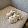 Women's Retro Woven Hollow Loafers - 2025 Summer Slip-On Thick-Soled Leather Shoes, Breathable Comfort, Stylish Casual Footwear