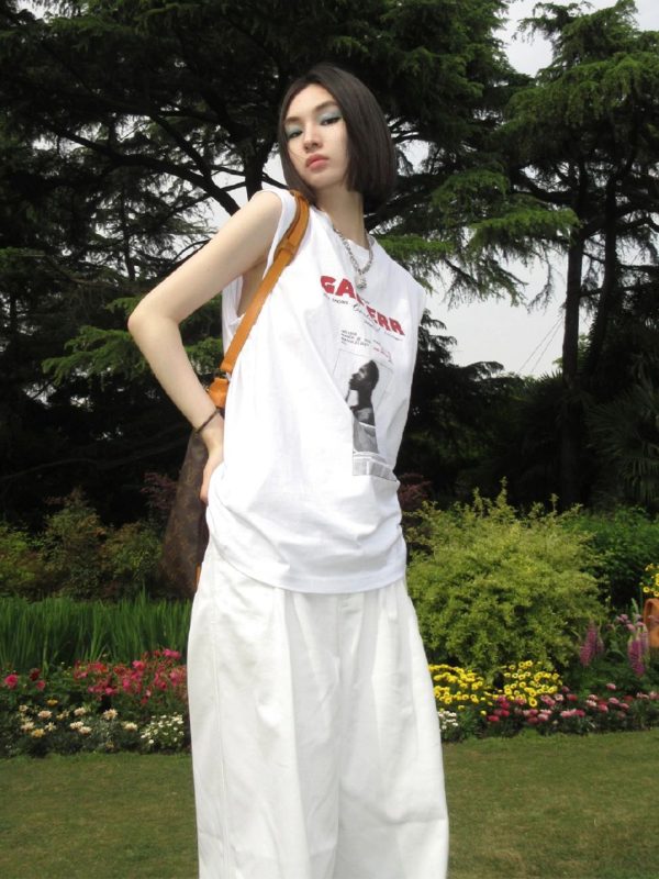 Women's Sleeveless High Street T-Shirt - American Style Cotton Vest for Summer Hip Hop, College Couple Top, Casual Fashion