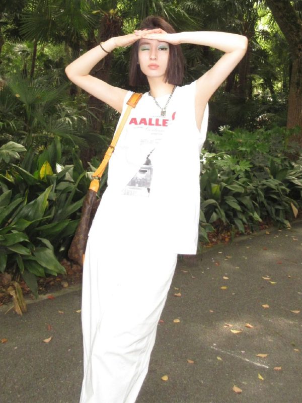 Women's Sleeveless High Street T-Shirt - American Style Cotton Vest for Summer Hip Hop, College Couple Top, Casual Fashion