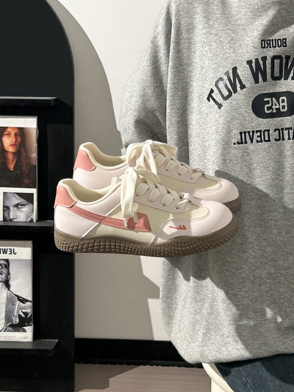 Women's Soft-Soled White Sneakers - Trendy Mesh Breathable Board Shoes for Summer 2025, Korean Style, Ins Fashion