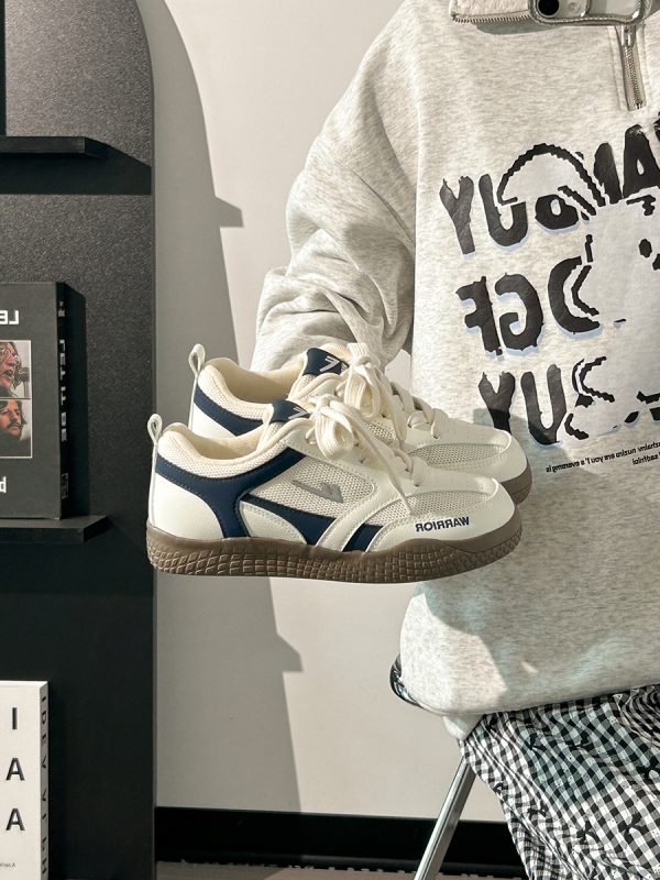 Women's Soft-Soled White Sneakers - Trendy Mesh Breathable Board Shoes for Summer 2025, Korean Style, Ins Fashion