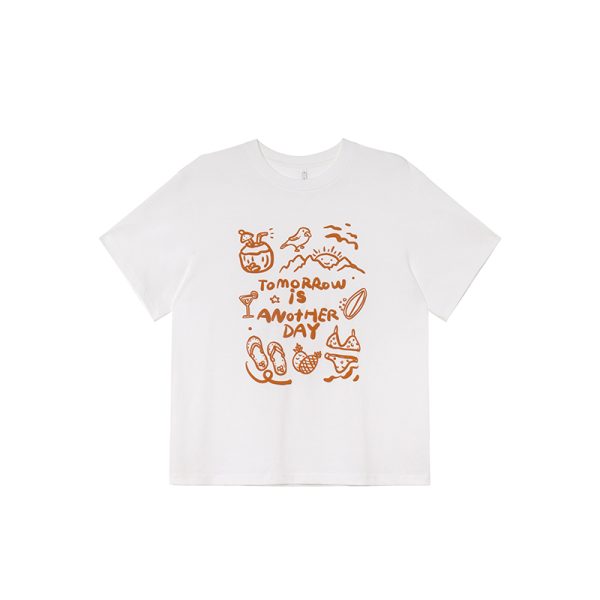Women's Summer 2025 Loose Slim Round Neck Printed T-Shirt - Simple Element Design, Short Sleeve, Casual Style
