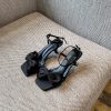 Women's Summer 2025 One-Strap High-Heeled Sandals with Bow - Sweet Outdoor Style for Skirts and Dresses