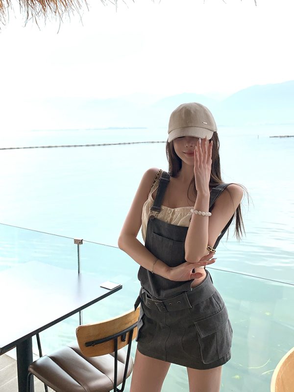 Women's Summer Linen Duckbill Hat - Breathable Octagonal Design for Sun Protection - Versatile Yuppie Old Money Style