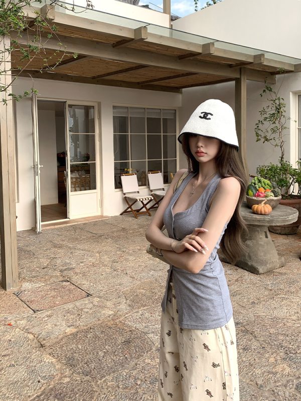 Women's Summer Sexy Slim Fit Waist-Defining Halter Top - American Style Berlin Chronicles Inspired Fashion