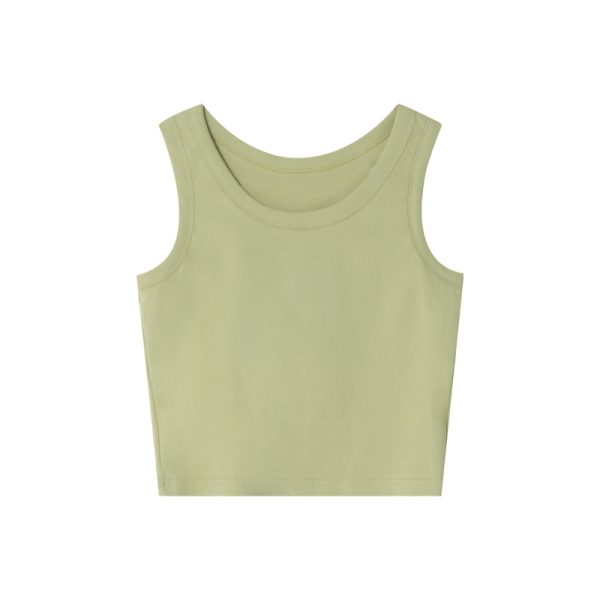 Women's Wide-Edged Round Neck Slim-Fit Short Vest Camisole Top - Summer 2025 Fashion, Trendy Casual Style