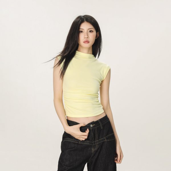 Y2K Casual Sleeveless Top for Women - High-End Feel Beer Captain American Style
