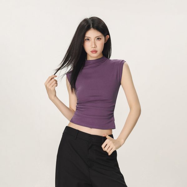 Y2K Casual Sleeveless Top for Women - High-End Feel Beer Captain American Style