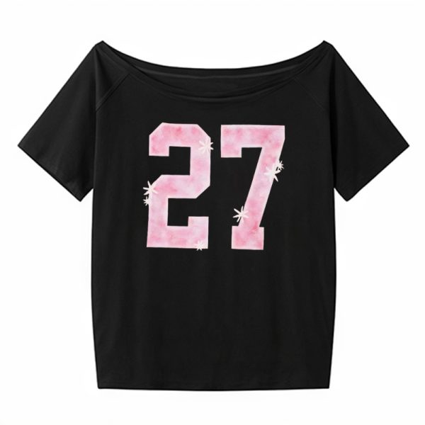 Y2K Off-Shoulder Red T-Shirt for Summer, Loose Fit Short-Sleeve Top with Digital Print, Spicy Girl American Style